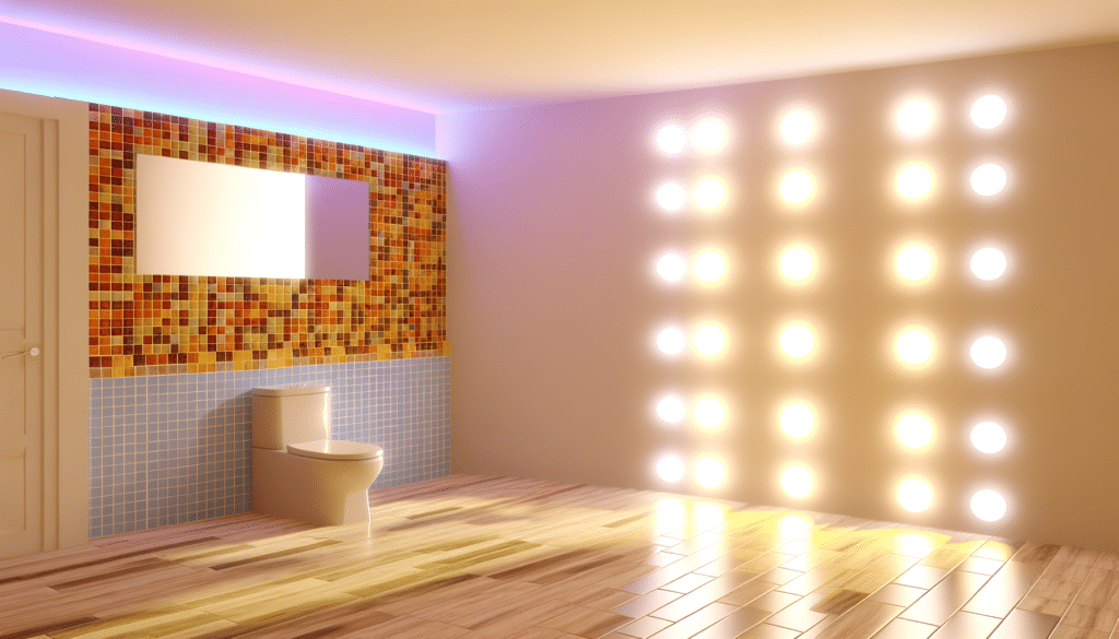 home-staging salle de bain - l'éclairage